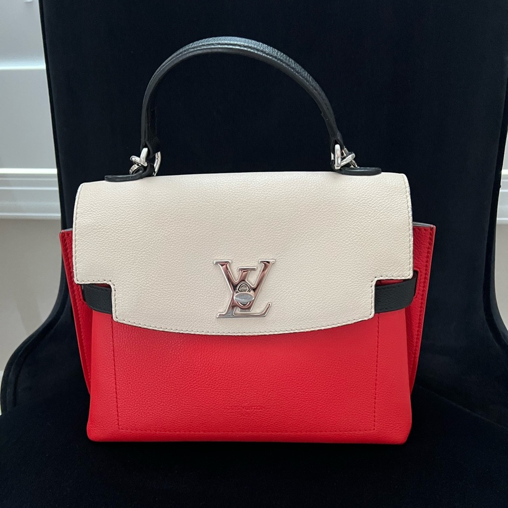 Louis Vuitton Soft Calfskin Lockme Ever BB Kabuki Red Quartz Black